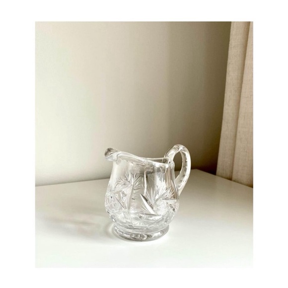 Vintage Crystal Creamer Jug - Picture 1 of 5